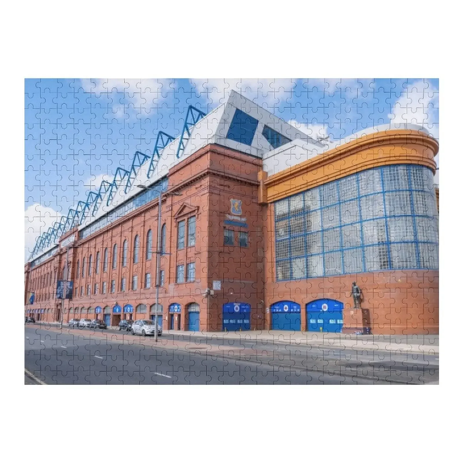 

Glasgow Rangers Ibrox Stadium Scotland Jigsaw Puzzle Customs With Photo Wood Name Puzzle