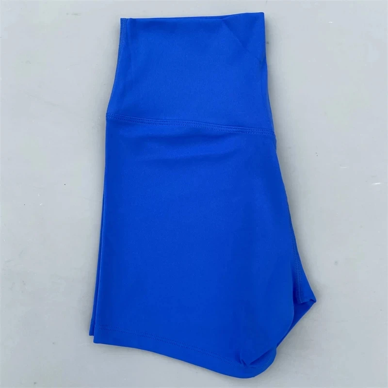 Women's High Waist Athletic Yoga Shorts - Sexy Solid Color, Squat-Proof Fitness Wear