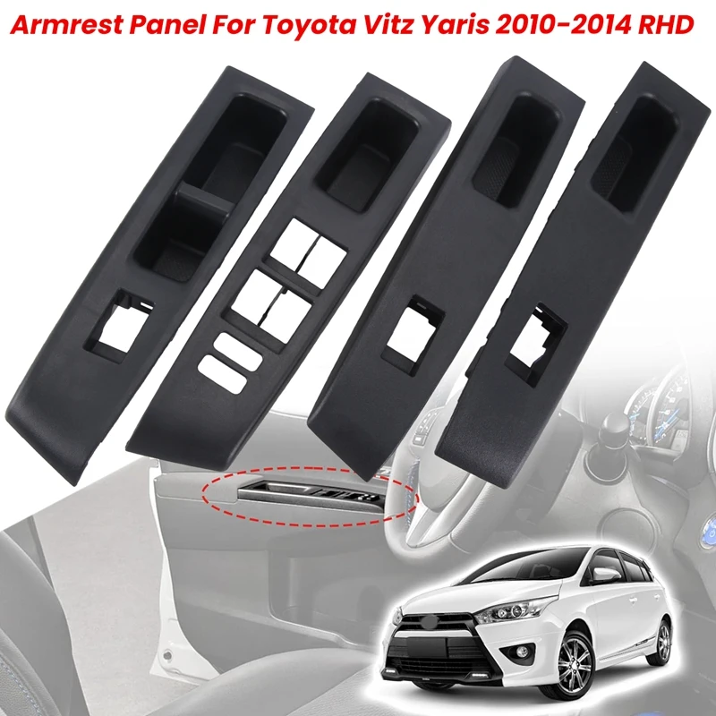 

RHD Car Front Rear LH&RH Armrest Upper Panel 74231-52660-C0, 74232-52550-C0 Automotive Supplies For Toyota Vitz Yaris 2010-2014