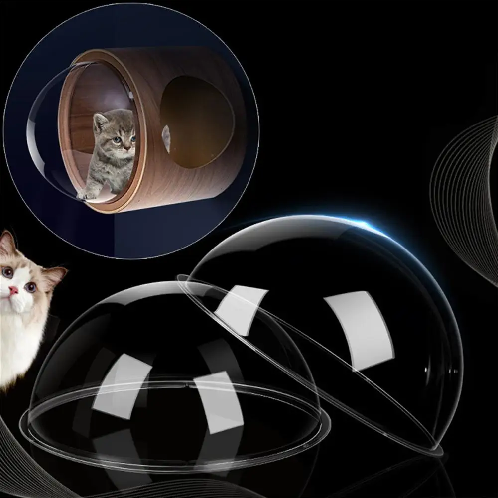 Dog Porthole Window Round Transparent for Fence Pet Peek Look Out Durable Dome Acrylic Sheet Glass Window DIY 1/2PCS pet window,dog porthole window