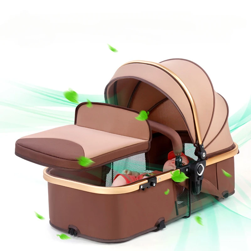 Multifunctional twin stroller foldable double detachable