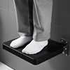 Bathroom Wall-mounted Shower Seats Non-slip Bath Chair Light Luxury Foldable Soft Stool Black Shower Seat Home Porch Shoe Stool 5