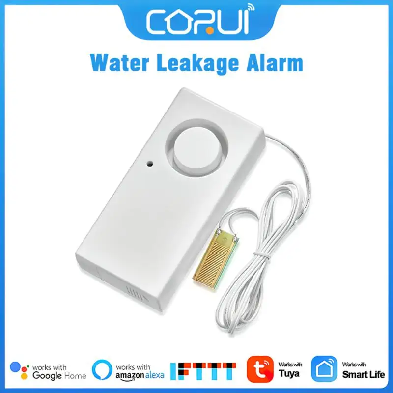

High Sensitivity Independent Detection Flood Alarm Audible Alarm 110db Home Water Leakage Alarm Durable Abs Real Time Monitoring