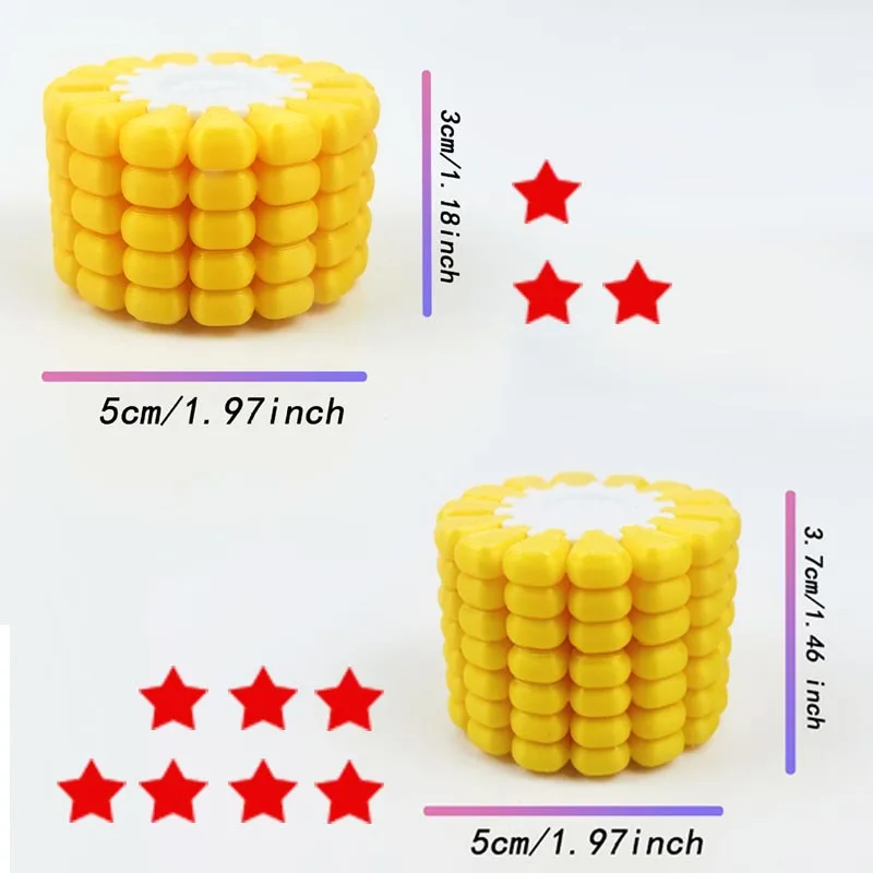 3D Printed Corn Puzzle Fidget Toy Model Simulation Corn Jigsaw Puzzle Game Office Desktop Ornament  New Year Gifts Crafts Gift