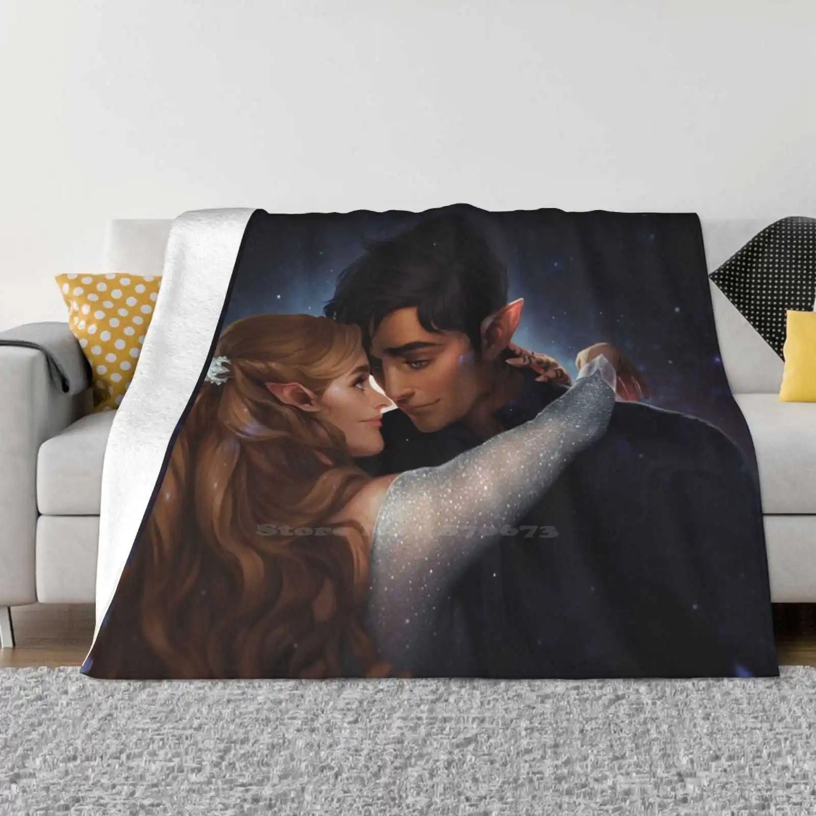 

Starfall Trend Style Funny Fashion Soft Throw Blanket Acotar Acomaf Acowar Ryhs Feyre High Lady High Lord Night Court Court Of