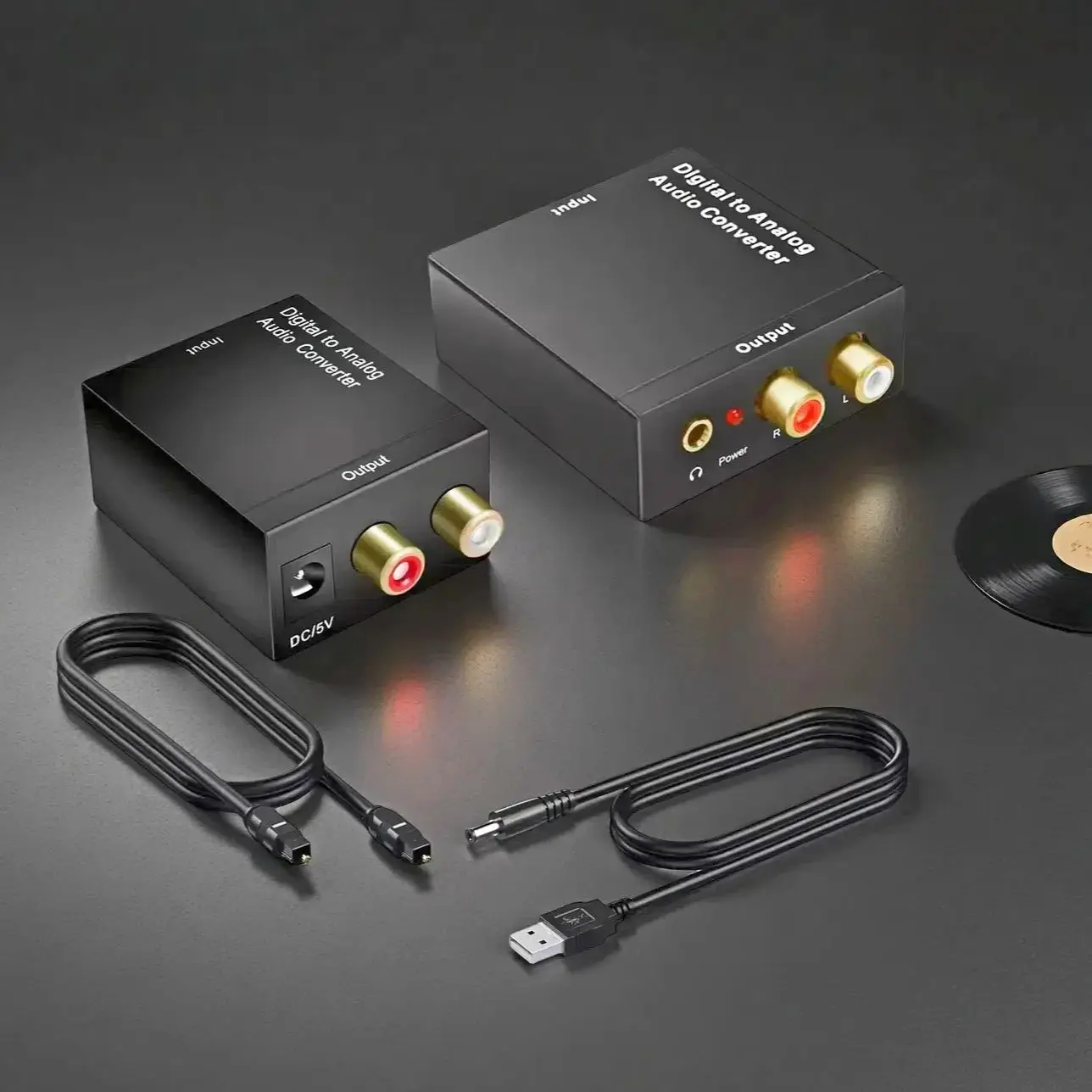 DAC Digital Analog Audio Converter Optical SPDIF Toslink Coaxial Input To L/R RCA 3.5mm Jack Headphone Amplifier Output for TV DAC Digital Analog Audio Converter Optical SPDIF Toslink Coaxial Input To L/R RCA 3.5mm Jack Headphone Amplifier Output for TV