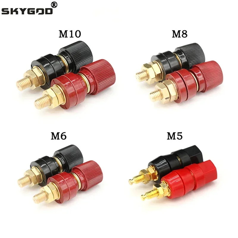 Wire Connectors Terminal Connector Electrical Connectors Plug Soldering Terminal 1pcs Wire Binding Post Thread Screw M4 M5 M6 M8 M10 Lithium Battery Weld Inverter Clamps Power Supply Connect Terminal Splice