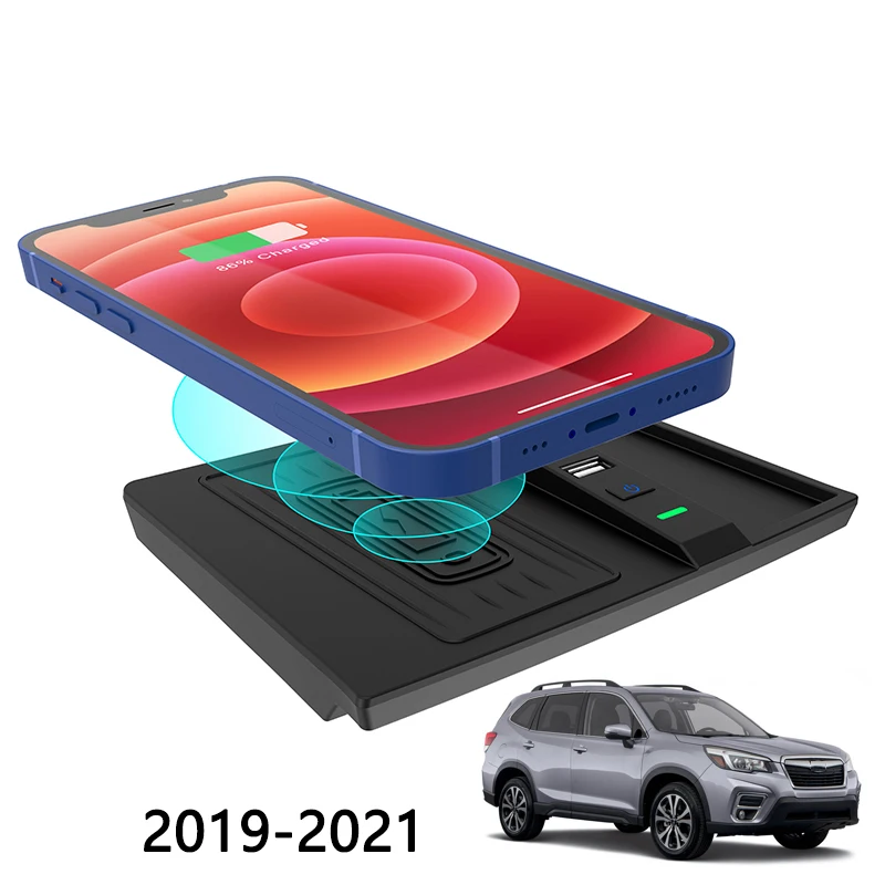 1pcs Car Wireless Charger For Subaru Forester 20192021 Charging