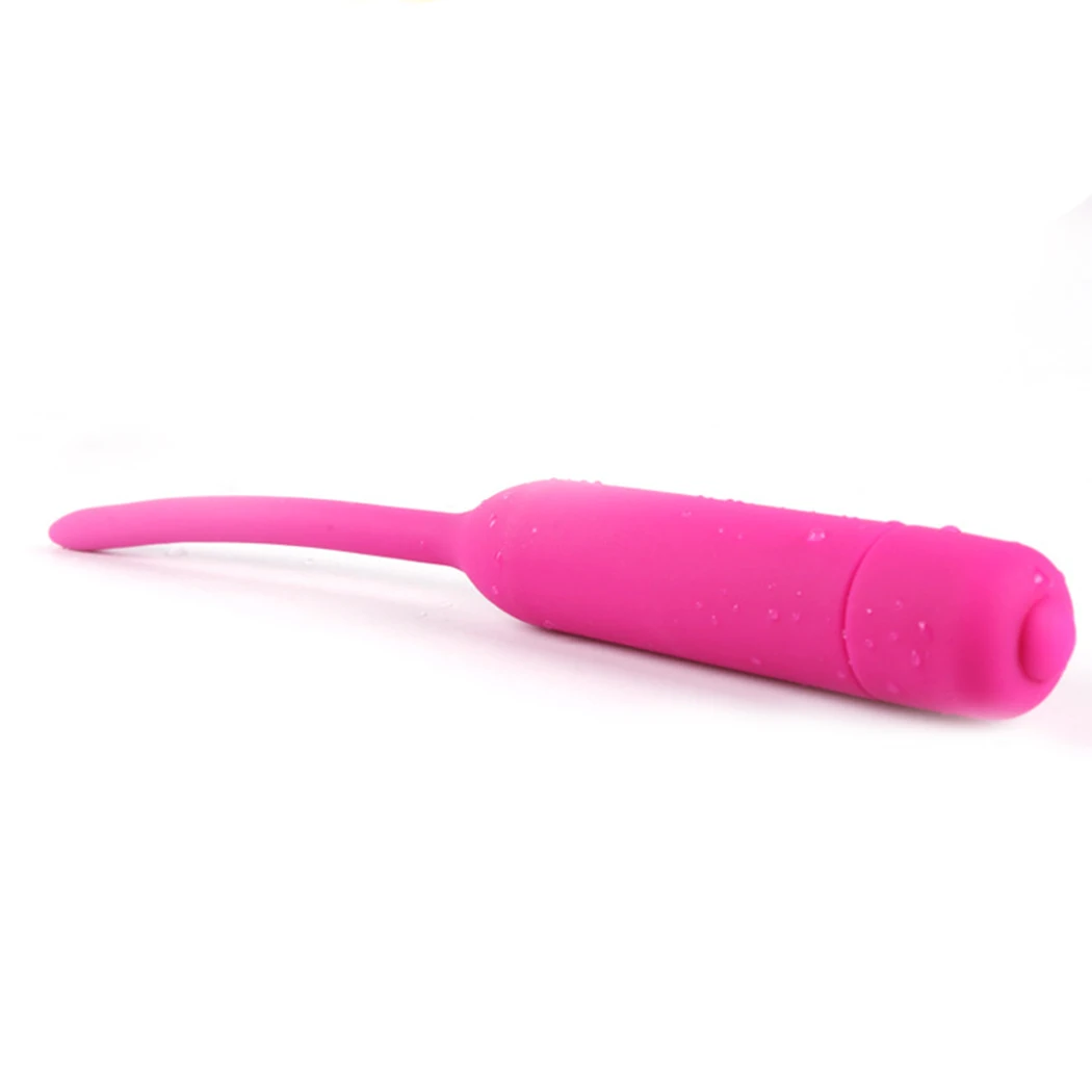 Male Sex Toys Urethral Vibrator Silicone Vibrating Penis Plug Sounds Dilators Masturbator