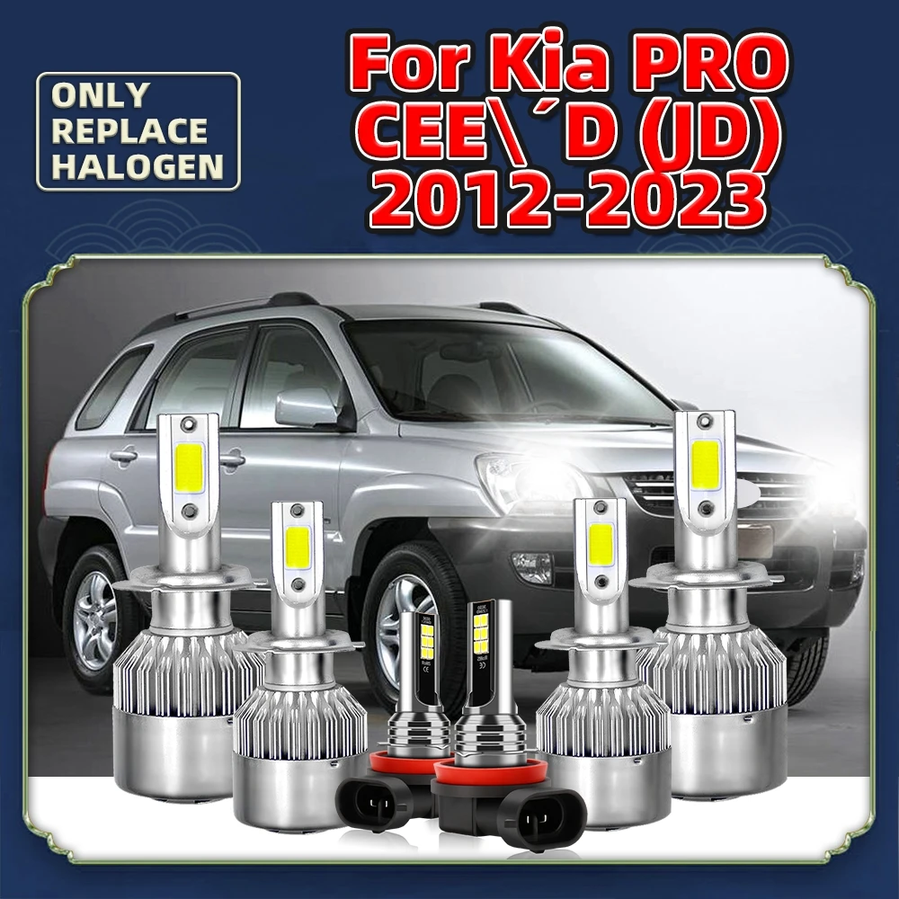 LEDHeadlightTurboH7Bulb12V6000KFogLampForKiaProCeedJD2023