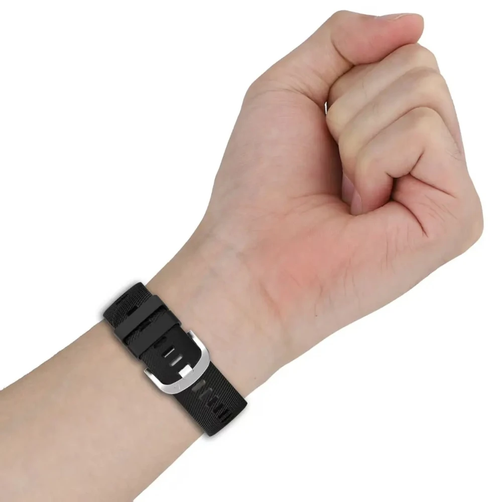 Enhanced Soft Rubber Sports Strap | Premium Replacement Bracelet, 20mm/22mm