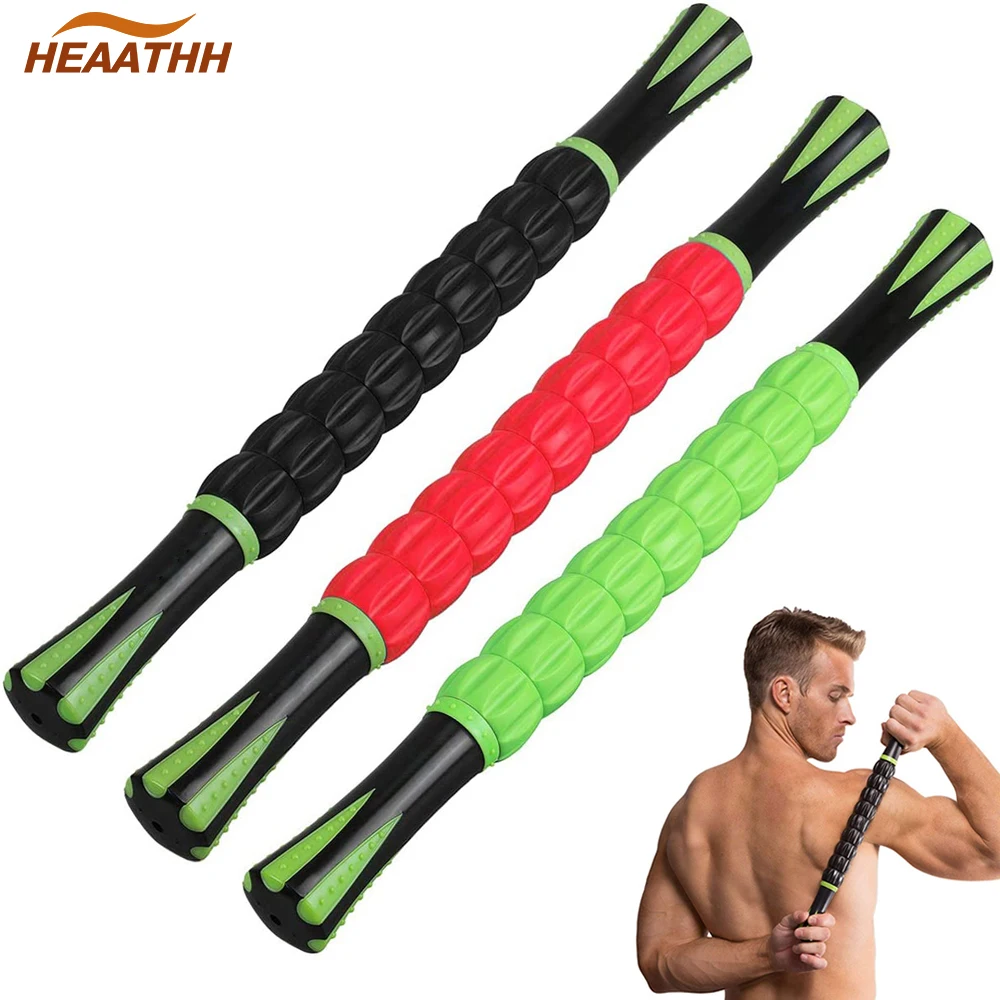 Muscle Body Massage Roller Stick for Athletes - Release Myofascial Trigger Points Reduce Muscle Soreness Tightness Leg Back Pain 1pc body back buddy trigger point massage stick muscle fascia relaxation muscle start and end points original points
