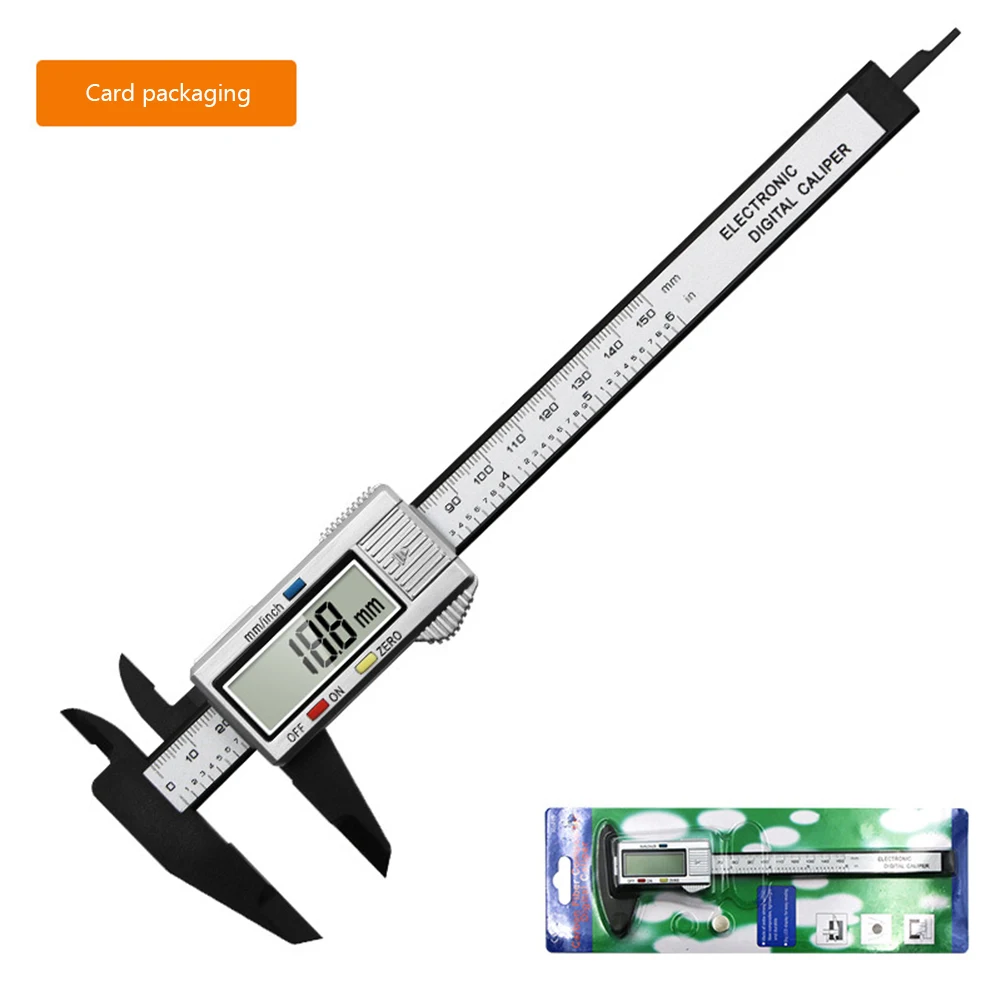 Digital Caliper Gauge Tool High Strength Plastic 0 150mm