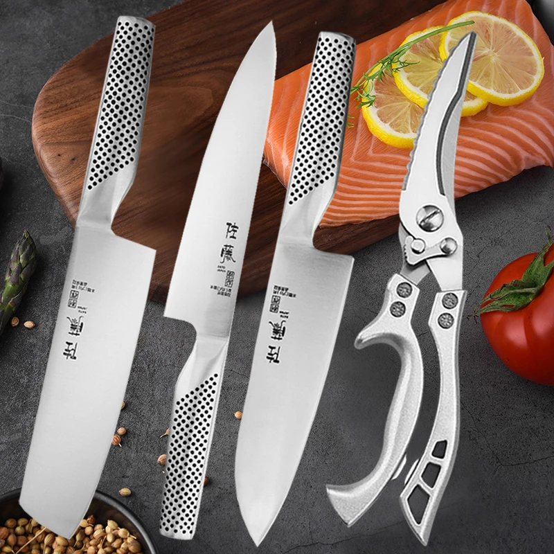 

Stainless Steel Sharp Fish Fillet Meat Cleaver Utility Chef Knife Salmon Sushi Santoku Knife Cooking Japanese Kitchen Knife Set