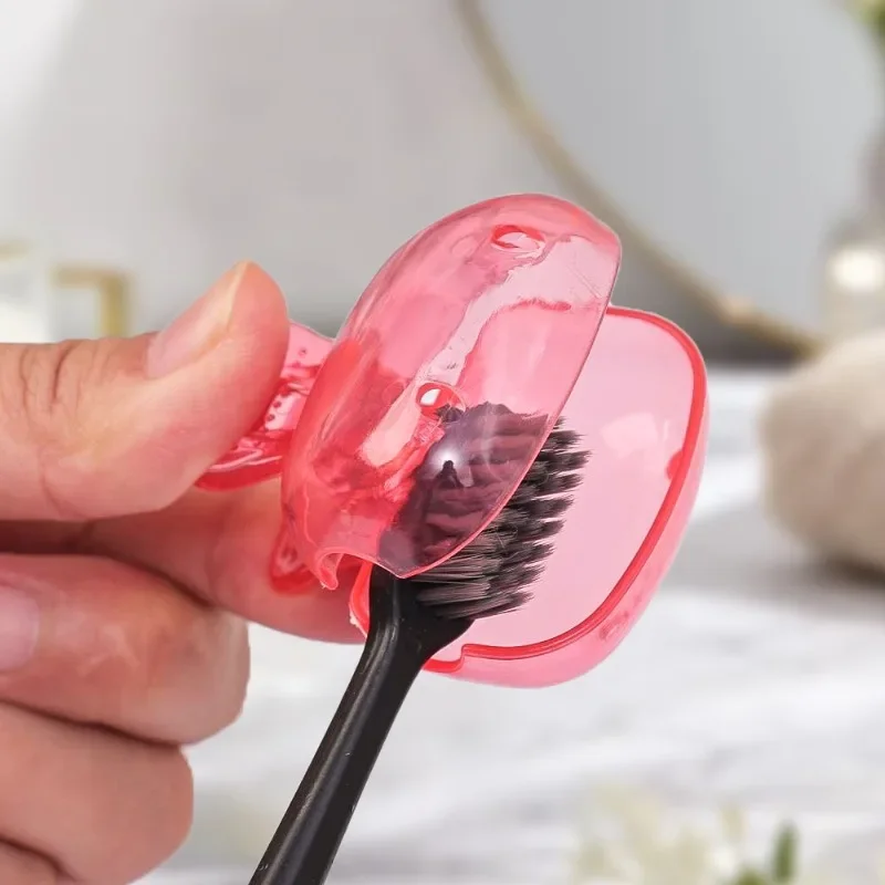 10/1PCS Portable Toothbrush Head Cover Clips Plastic Colorful Dustproof Head Protector Cap Case Outdoor Travel Bathroom Supplies toothbrush covers
