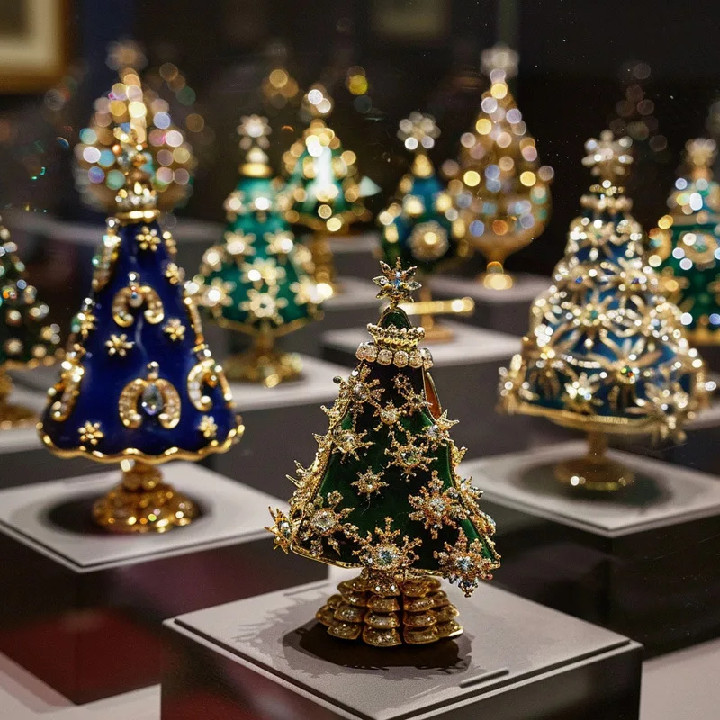 Spilla a forma di albero di Natale da donna, multicolore, con strass