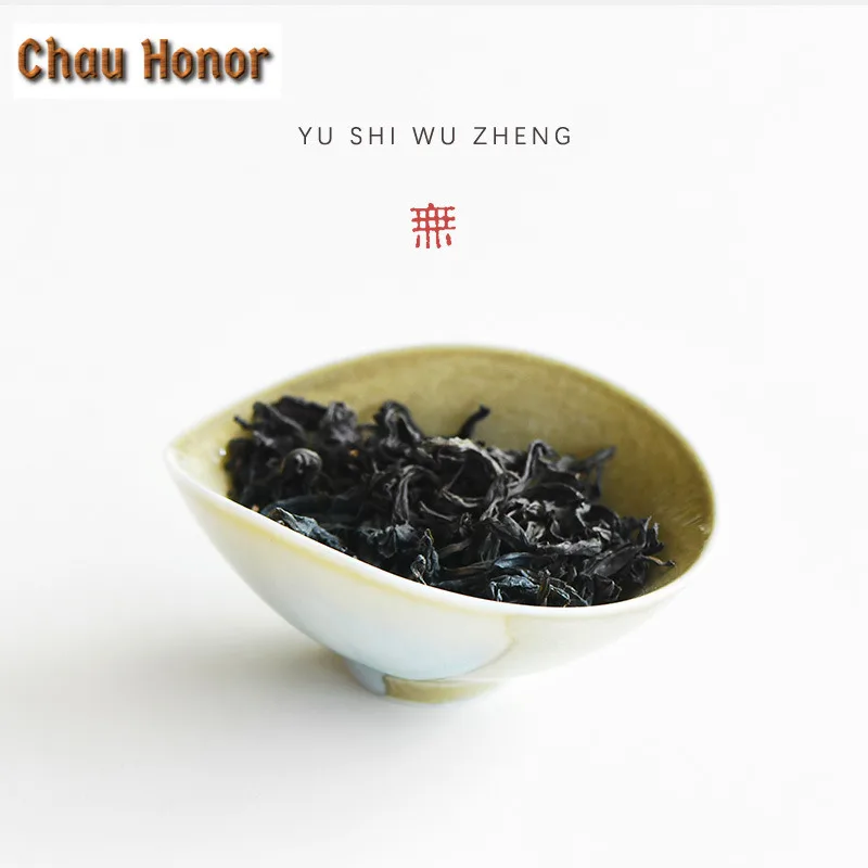 Creative Crescent Coarse Pottery Tea Scoop Antique Tea Infuser Spoons Shovel Chahe Household Awakening Tea Ladle for Tea Craft