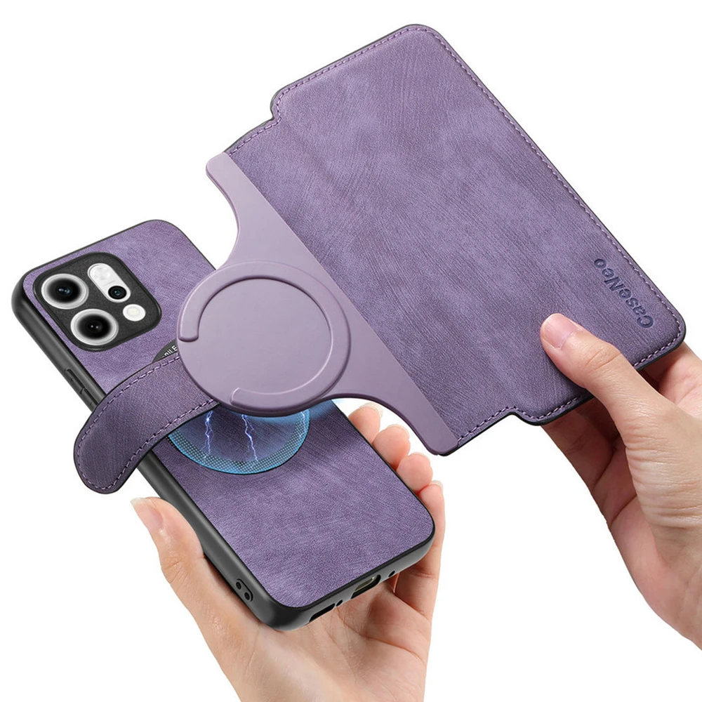 Detachable Leather Wallet Flip Case for OPPO Reno - 2-in-1 Design