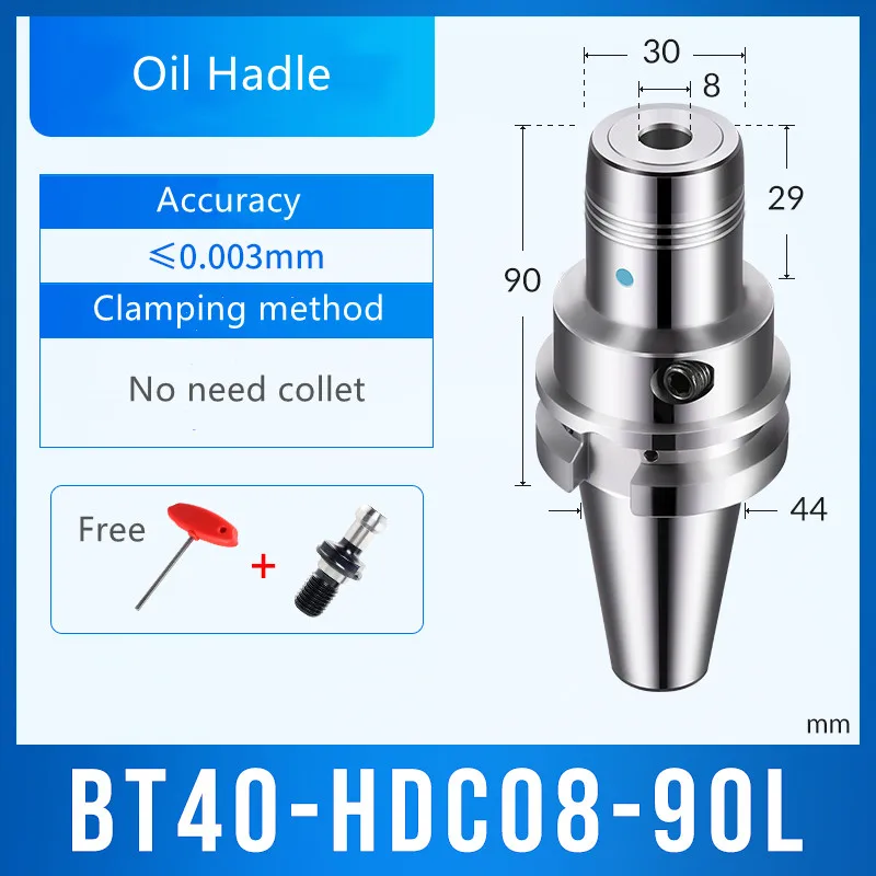

BT40-HDC08-90 Oil Handle for CNC milling cutter machine