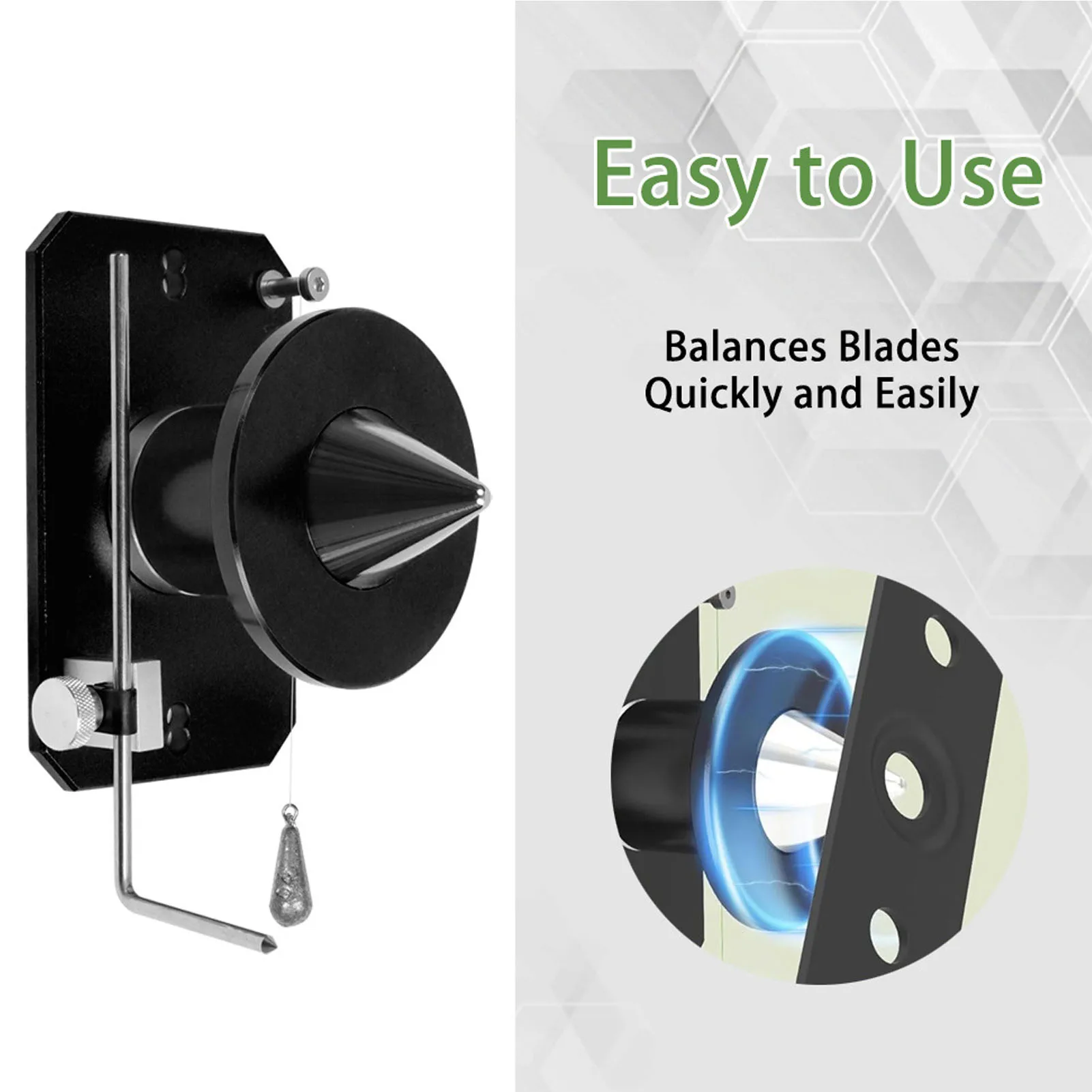 Grass Trimmer Blade Balancer Grass Trimmer Blade Balancer Alloy Steel Wall Mount Blade Balancing Tool 339075B