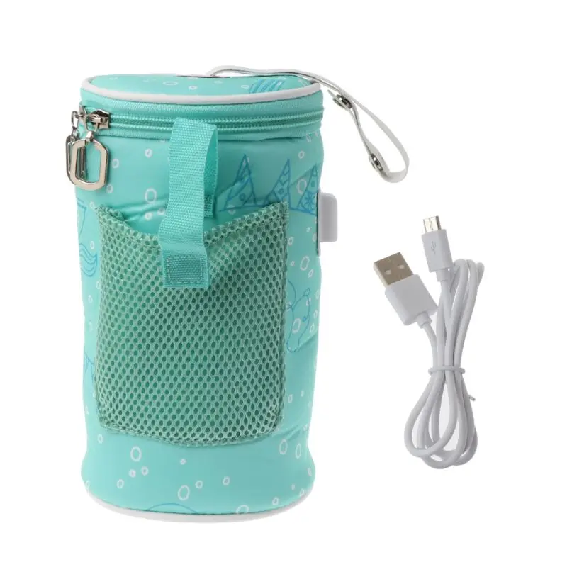 Bottle Warmer, Milk Bottle Heater USB Baby Nursing Bottle Warmer Milk Bottle Heating for Case Thermal Insulation Portable Thermostat Heat Booster