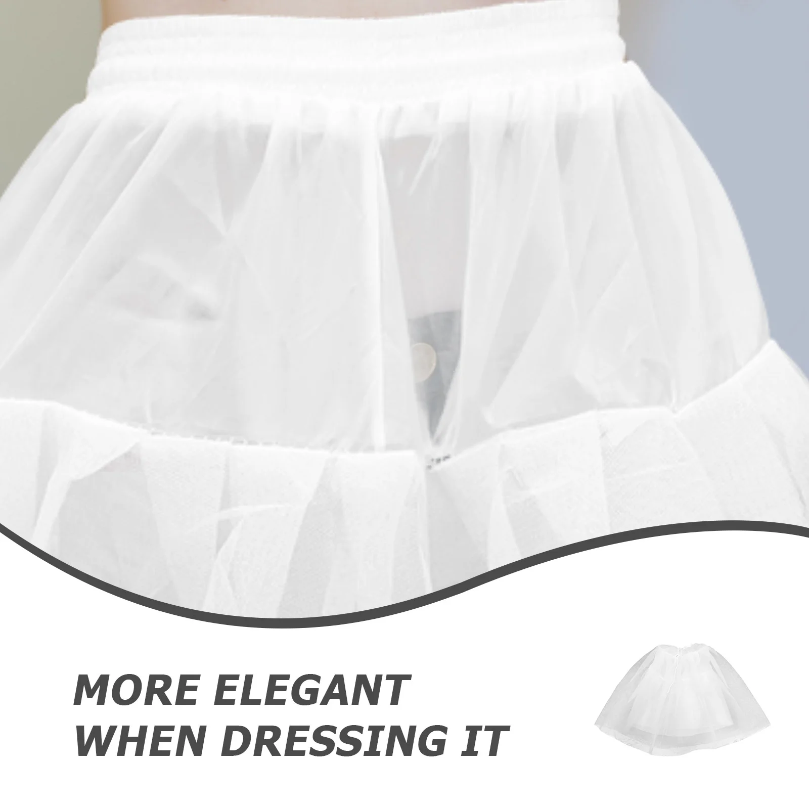 Tutu Dress Women Bottom Skirt Wedding Tutus For White Underskirt Crinoline Petticoat Women's Bride