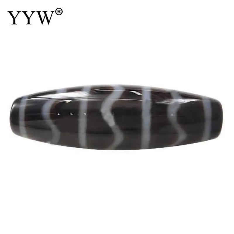 

1PC Natural Tibetan Agate Onyx Dzi Beads Ethnic Oval Tiger Teeth Buddhist Jewelry 38x12mm Jewelry Making Diy Necklace Bracelet