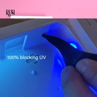 Patchs noirs RISI UV pour extensions de cils, coussinets en gel pour les yeux, patchs noirs en silicone anti-UV pour cils, coussinets UV supérieurs pour les yeux 3