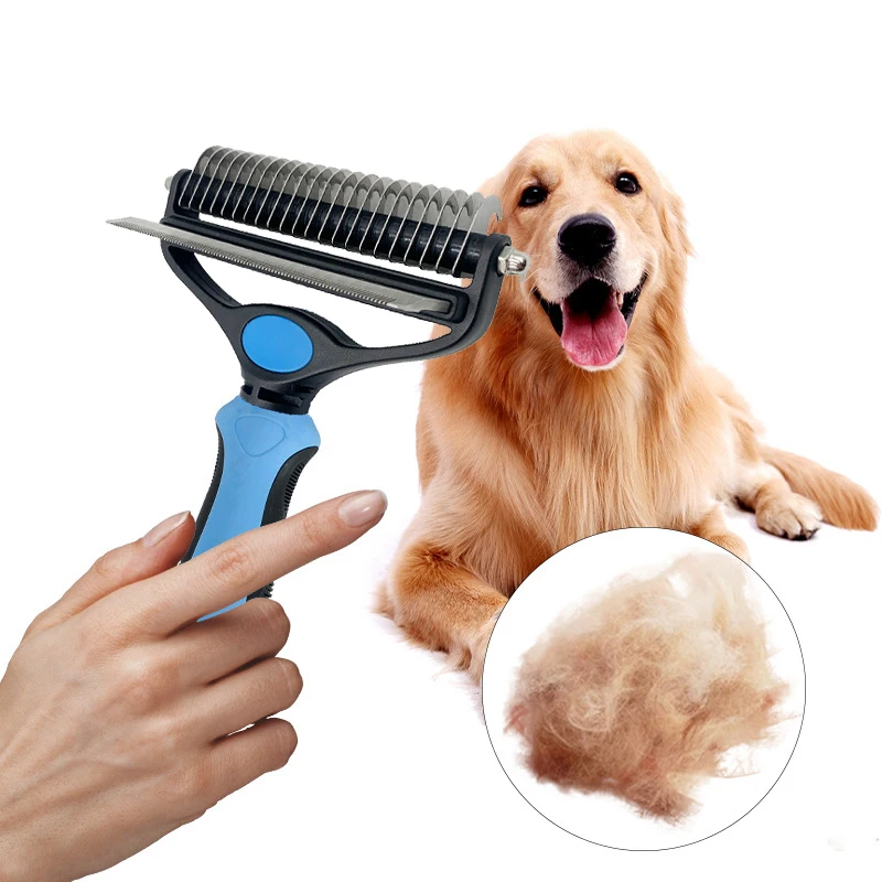 Professional 2 in 1 Pet Comb Dog Cat Brush Double Sided Puppy Grooming