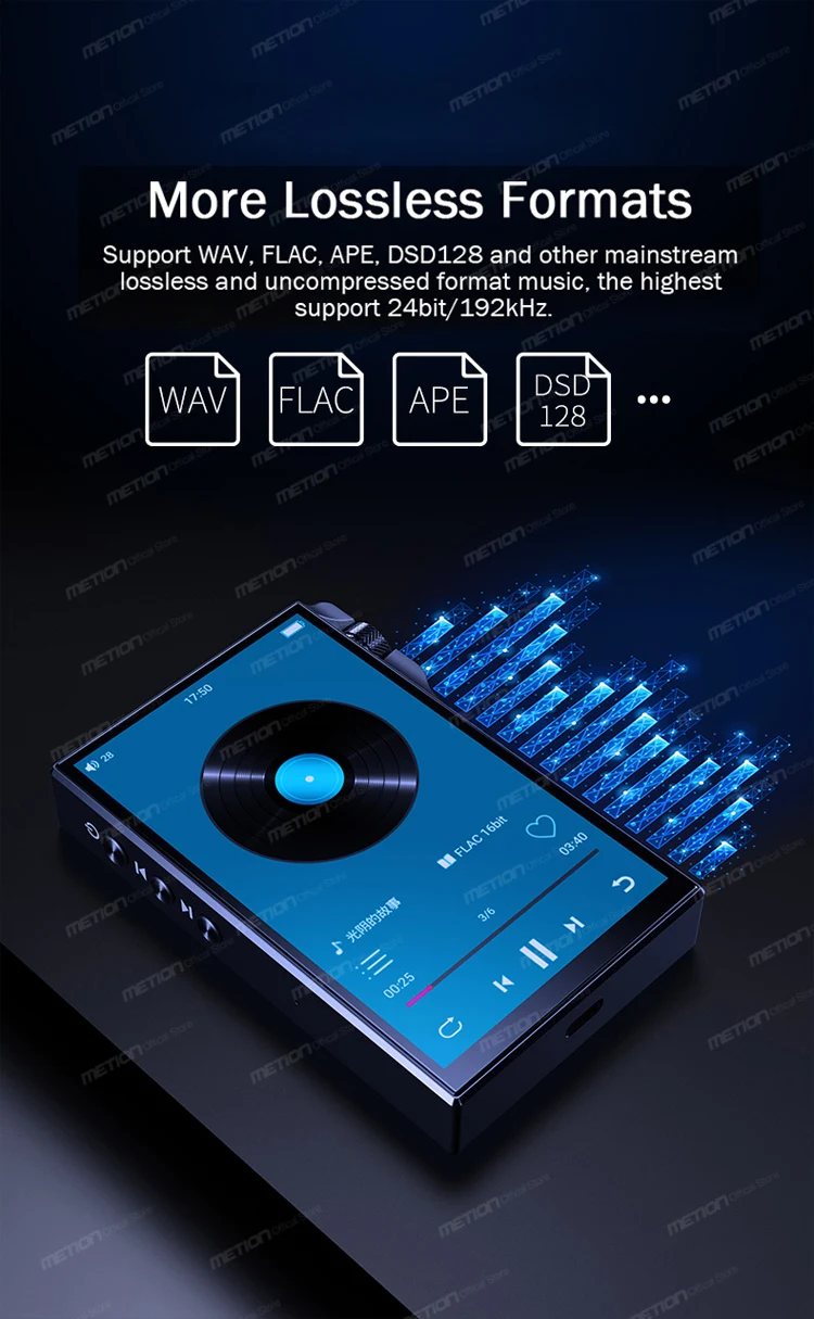 microsoft zune NEW MP3Music Player Bluetooth 4.0"Full-Touch IPS screen Network Streaming Hi-Res Lossless Digital Audio Tidal Wifi/DSD/FLAC /APE best mp3 player