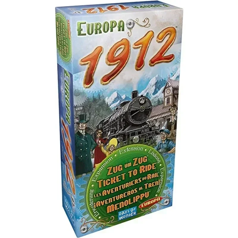 Ticket To Ride Europa 1912 Board Game EXPANSION Train Route-Building Strategy Game Party Play Cards Plot Board