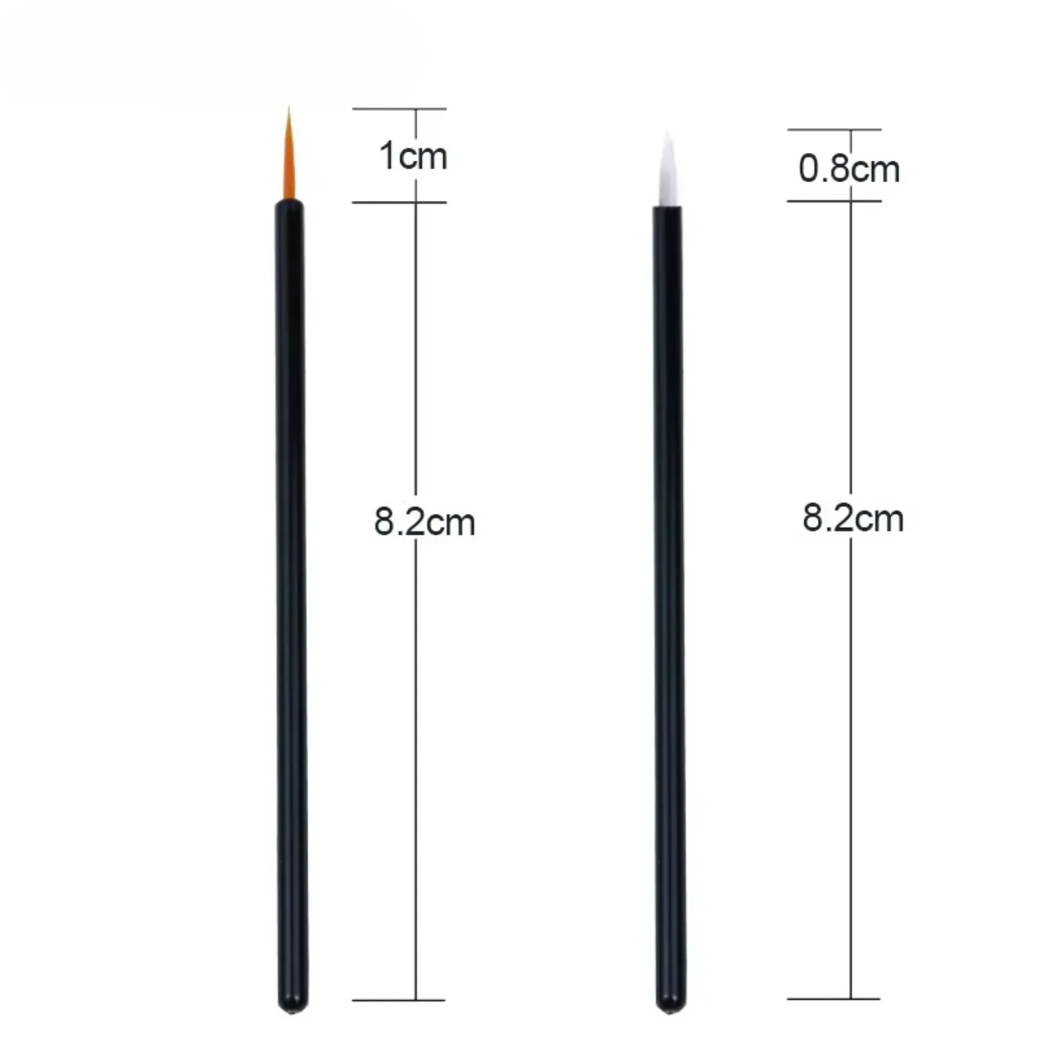 Art Brushes Painting Reusable 50pcs/lot Gel Liner Nail Pen Disposable  Eyeliner Beauty Eyeline Makup Tools