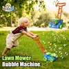 Automatic Lawn Mower Bubble Machine Weeder Soap Maker Blower Baby Activity Walker for Outdoor Kids Toys For Children Gift Boys 1