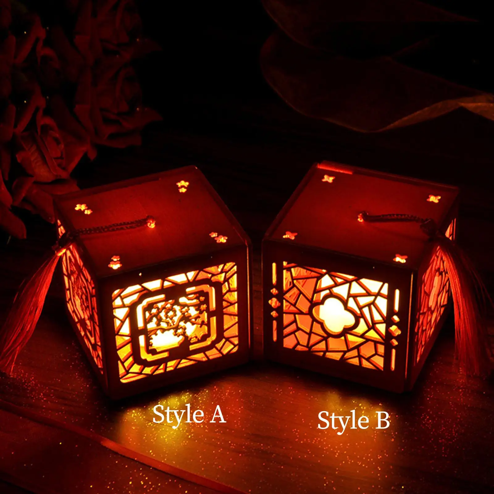 Handmade Decorative Lamp Ornaments for Chinese New Year Bedroom Xmas Gifts