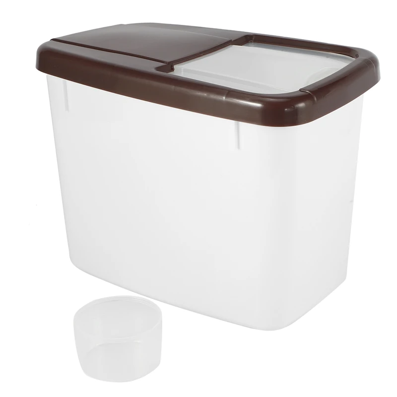 

Новинка, пластиковый Кухонный Контейнер для хранения риса весом 10 кг, контейнер для хранения зерна продуктов, герметичный контейнер для хранения влаги и мерная чашка, емкость для хранения