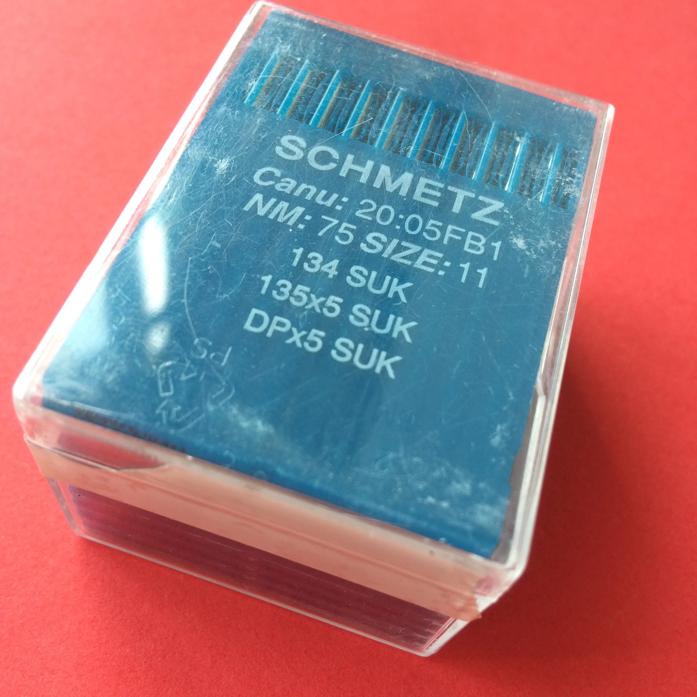 SCHMETZ 바늘, 135X5 SUK/134 SUK, 바늘 100개/로트, 산업용 지그재그 스티치/버튼홀/더블 니들 재봉틀용