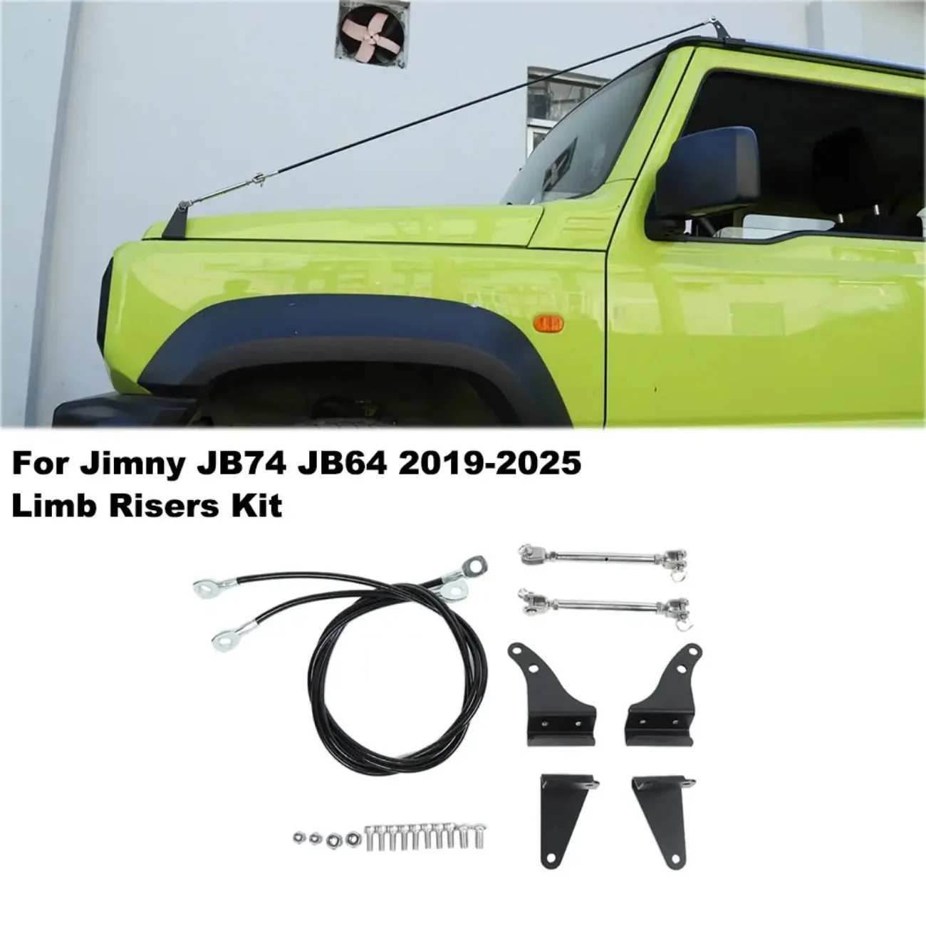 짐니 JB64 JB74 2019-2023 2024 2025 림 라이저 키트 나무 장애물 제거..