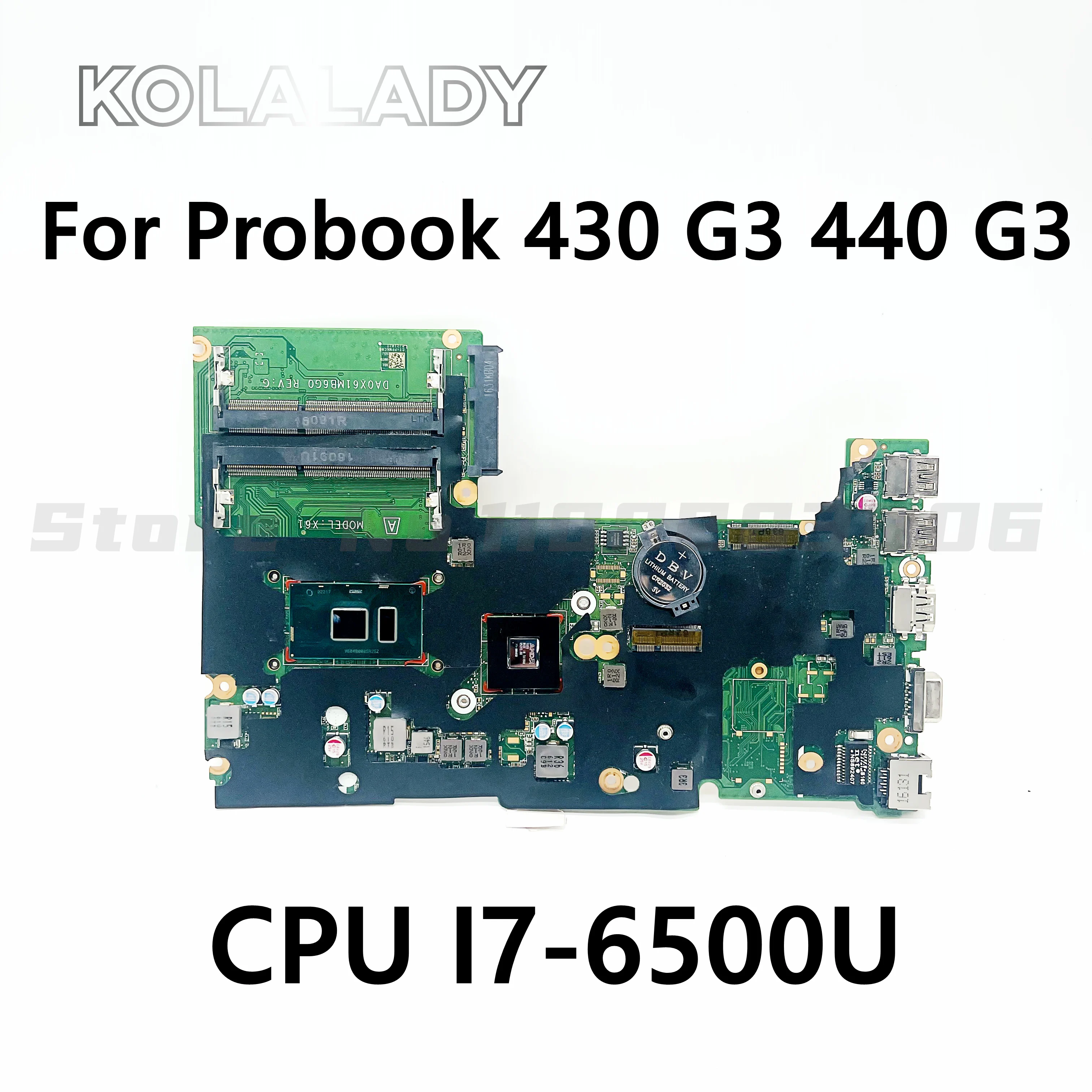 

830947-001 830947-601 для ноутбука HP Probook 430 G3 440 G3, материнская плата DA0X61MB6G0 со стандартом памяти DDR3L R7 M340 2 ГБ 100% Протестировано