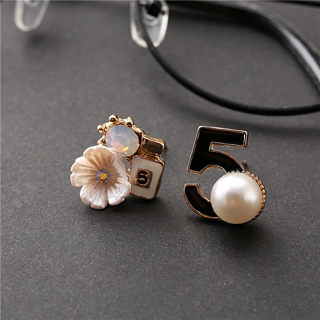 Luxury Vintage number 5 CC Earrings Accessories Girls Gift Pink Woman  Earring Fashion Jewelry