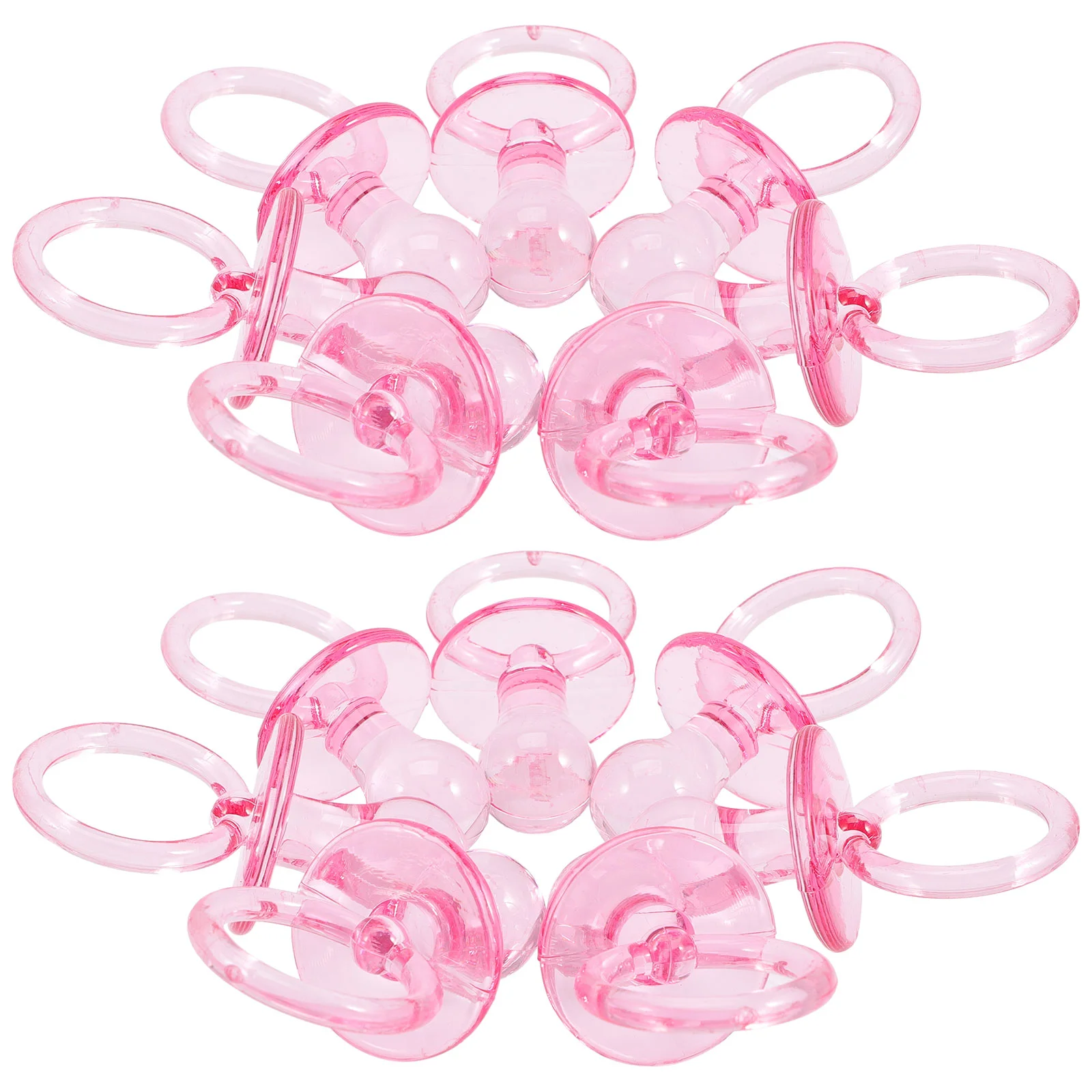 

20 Pcs Pacifier Charm Decor Baby Shower Games Girls Prize Resin Plastic Boys Party Supplies Prizes Favors