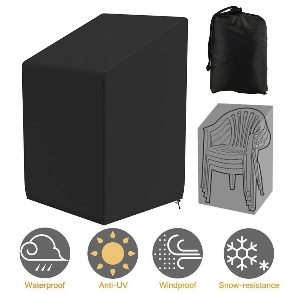 Outdoor Garden Patio Chair Dust and Rain Protector - Waterproof Furniture Cover