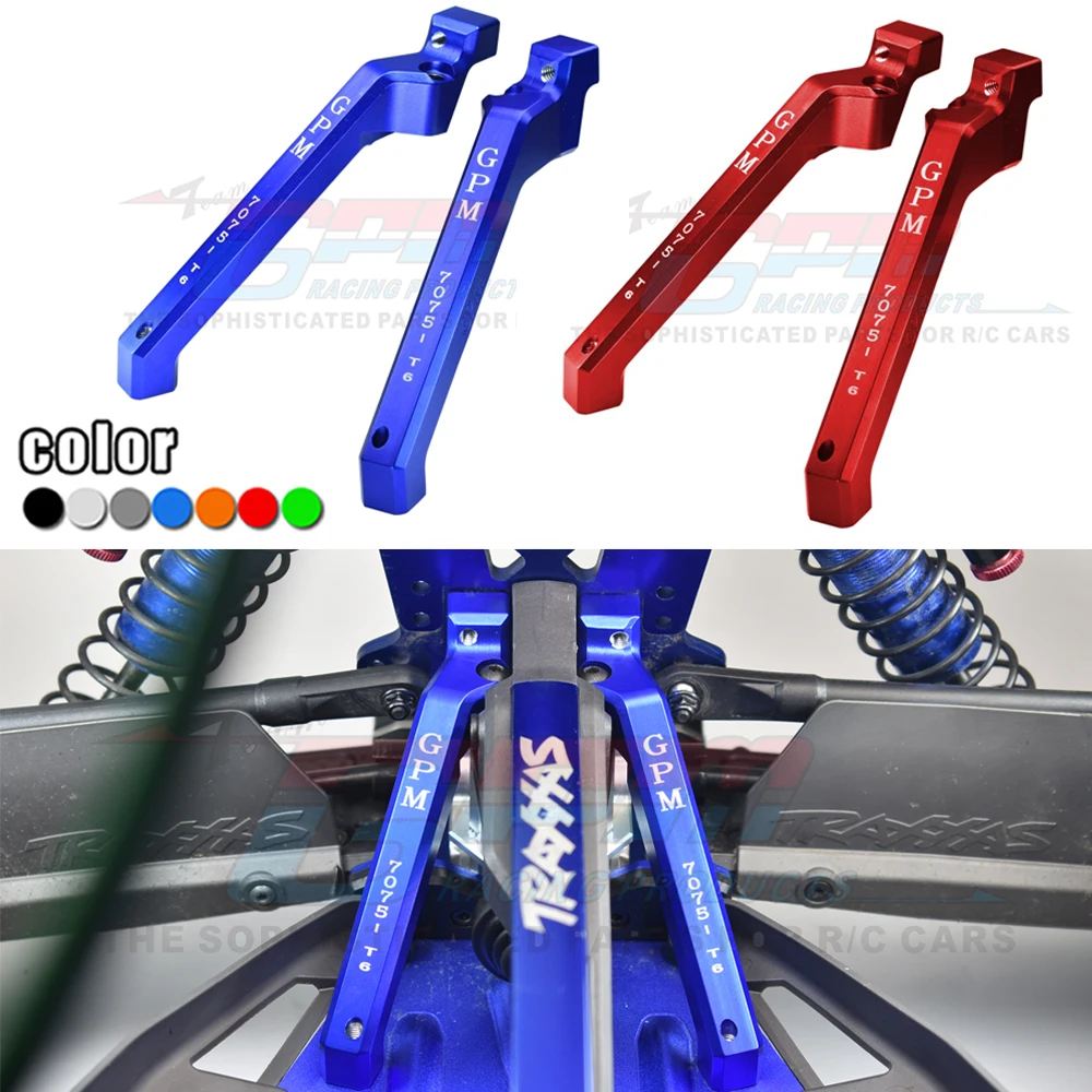 Gpm Metal Rear Chassis Bretelle Posteriore Shock Tower Support 9521 Per Traxxas 1/8 Sledge Monster Truck 95076-4 Rc Car Upgrade Parts