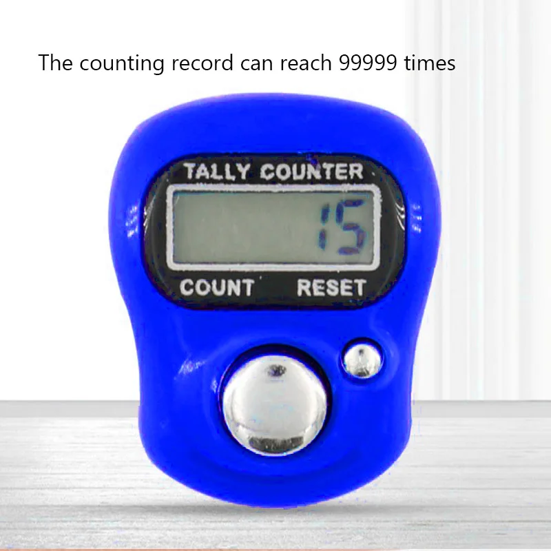 1PC Mini Household Electronic Counter Hand Tally Clicker Counter Ring Digital Counters Stroke Contador for Pray Soccer Exercise