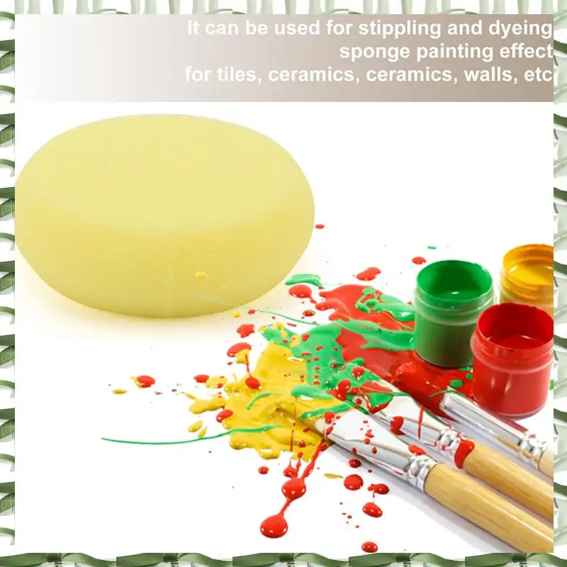 Professional Tool 12 Pcs Painting Sponge Brush Synthetic Artist Sponges Brush Watercolor Sponges For Painting, Crafts, Pot