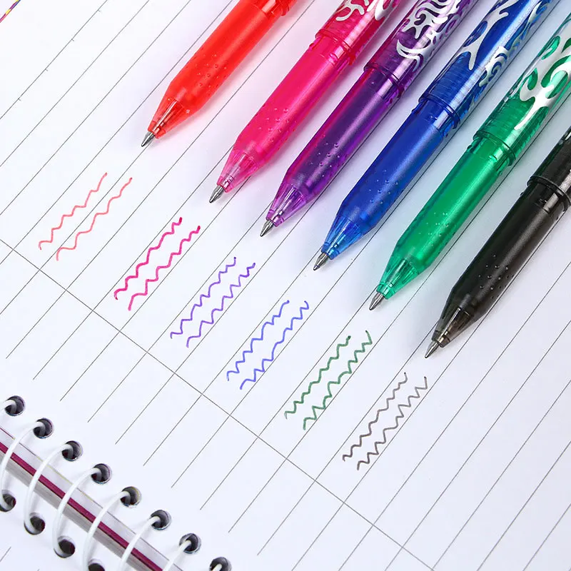 0.5mm Erasable Gel Pen Kawaii Colored Pens with Rubber for Student Writing  Creative Drawing Tools School Supplies Stationery - AliExpress