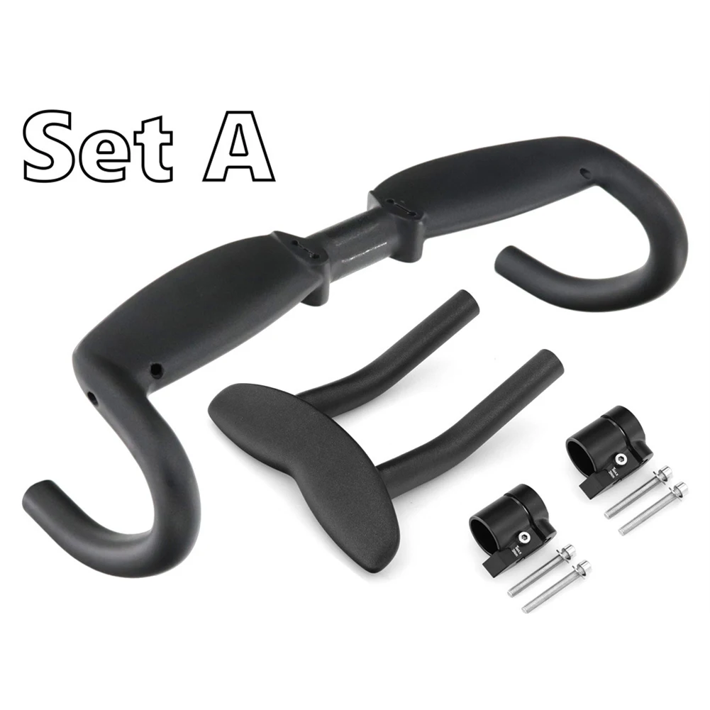 

Bike Carbon Fiber Handlebar Racing Rest TT Handlebar 31.8mm Racing Mountain Bike Accessories Parts For Cycling