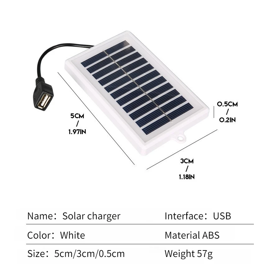 เครื่องชาร์จพลังงานแสงอาทิตย์แบบพกพา USB ชาร์จได้เร็ว สำหรับกลางแจ้งและแคมป์ปิ้ง
