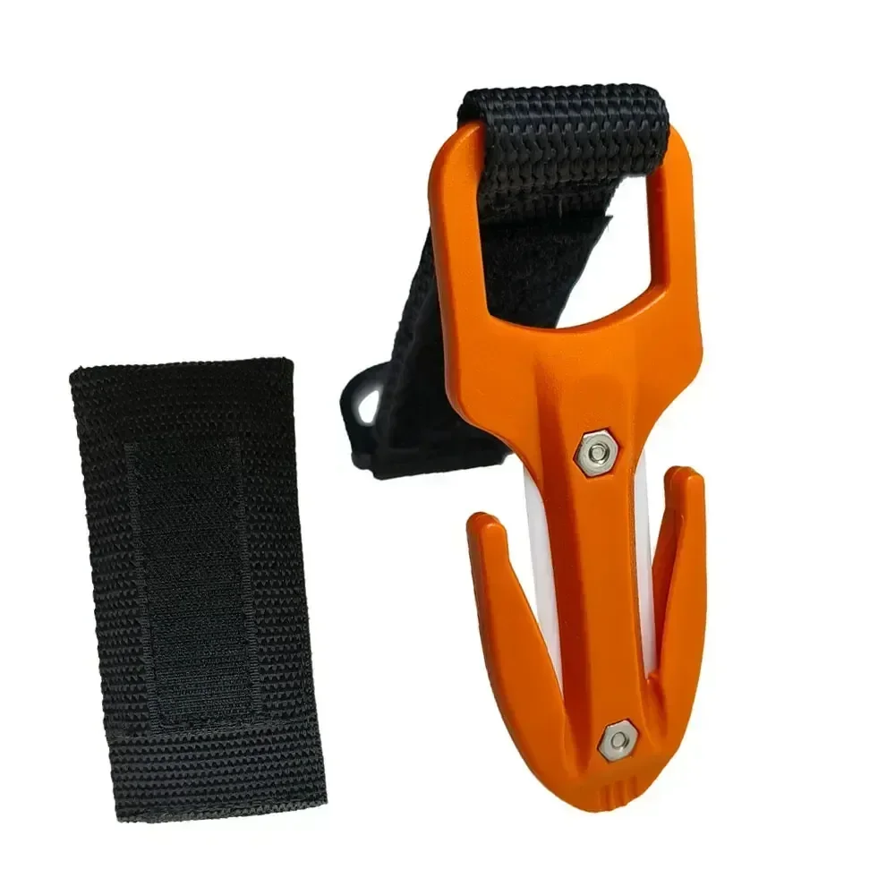 Diving Knife Carbon steel Blade Scuba Diving Cutting Special Knife Line Cutter Underwater Knife Spearfishing Sheath Safety Emergency Holder