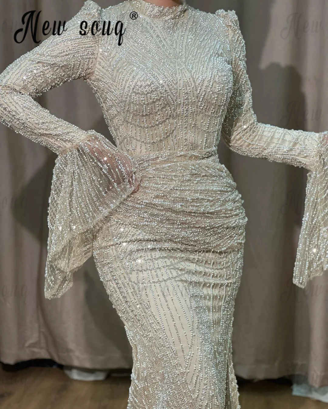 Summer Bronzing Muslim Dubai Gown
