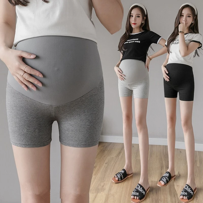 Summer Thin Cotton Maternity Short Leggings Seamless Belly Underpants Home Clothes For Pregnant Women Trousers Pregnancy Shorts